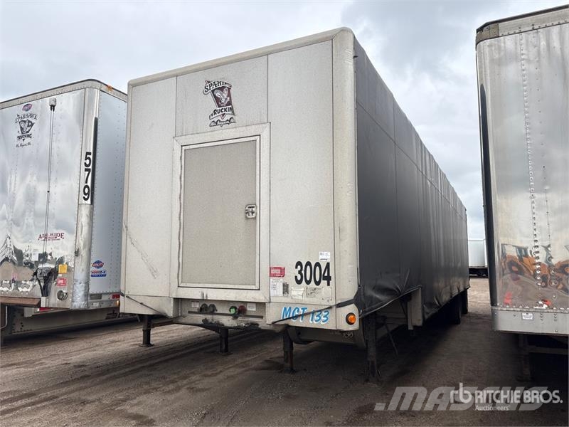 East Mfg 48 ft T/A Step Deck Curtain Side Trailer Curtainsider trailers