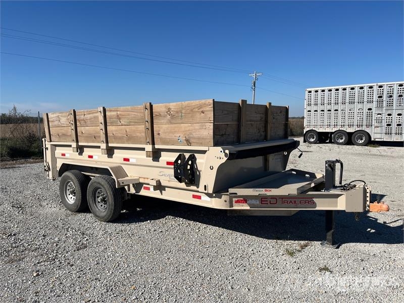 ED Trailers Silverline trailers 14 ft 2 in T/A Dump U Tipphengere