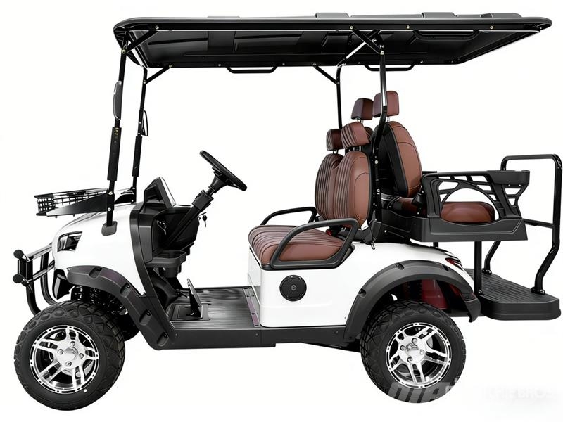  Electric White Four-Seater Golf Cart (Unused) 高尔夫球车