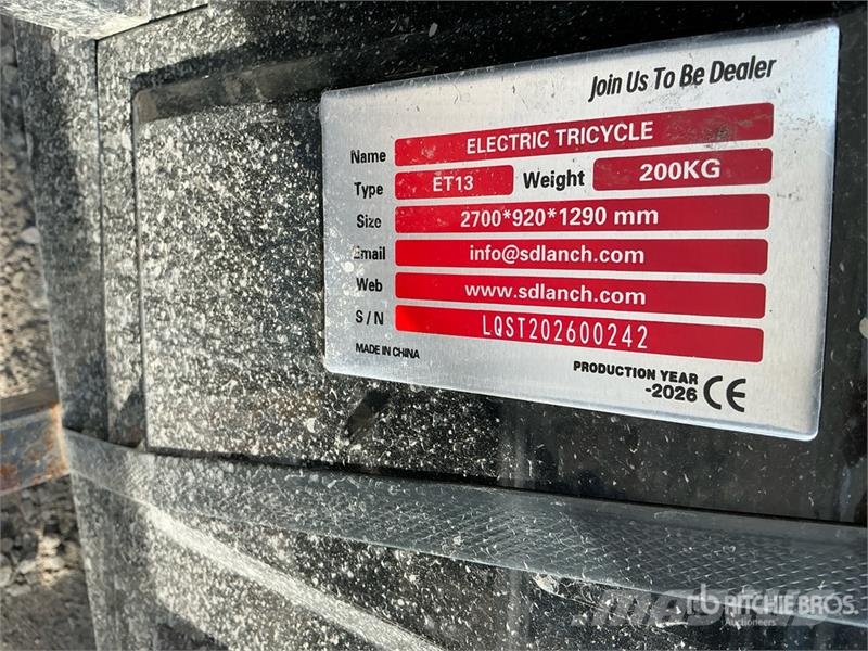 ET13-BLACK Electric Mini Trike (Unused) PKWs