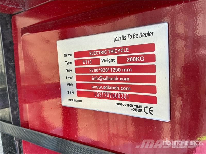ET13-RED Electric Mini Trike (Unused) PKWs