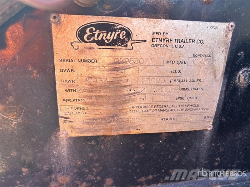 Etnyre S/A Booster Axle Інші причепи