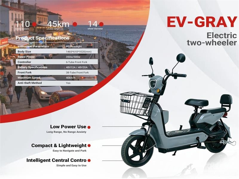 EV-GRAY Electric Scooter (Unused) ATV