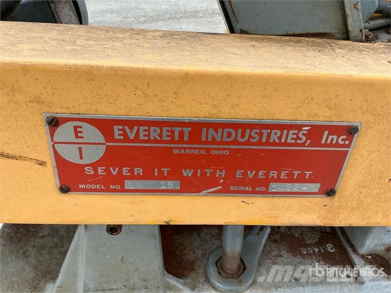Everett Industries 1416 Electric Cut-Off Saw Altri componenti