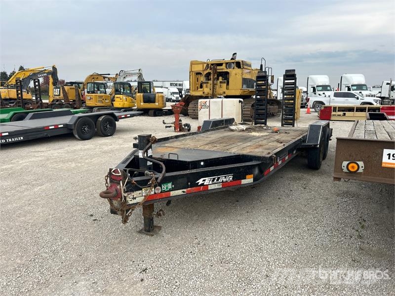 Felling 25 ft T/A Equipment Trailer Remolques para transporte de vehículos