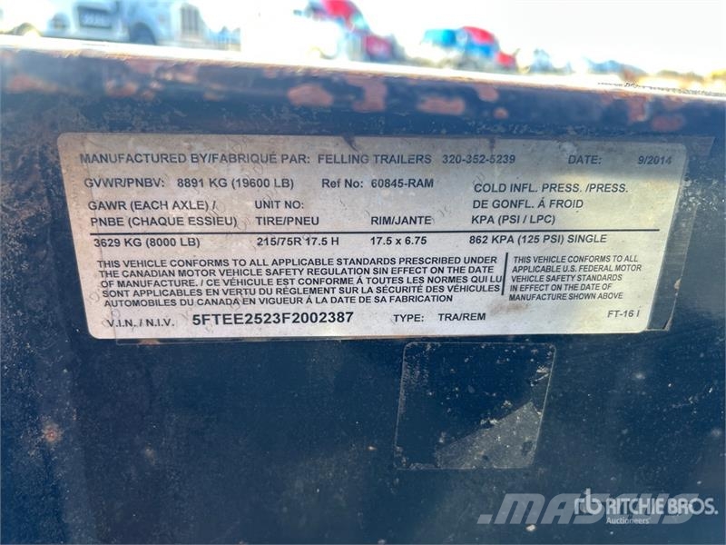 Felling Equipment Trailer Prikolice za prevoz vozil