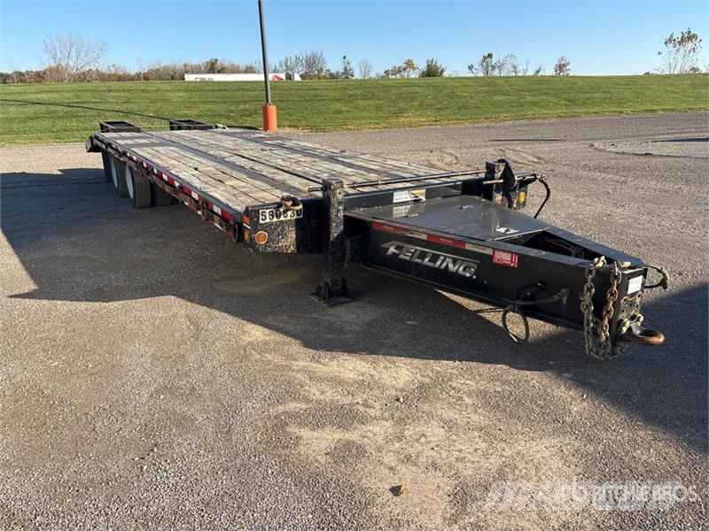 Felling FT-45-2 LP 22500 lb 23 ft T/A Equipment Trailer 車輛運輸拖車