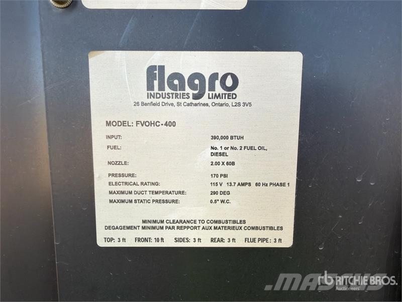 Flagro FVO-1000TR Verhittings en ontdooi apparatuur