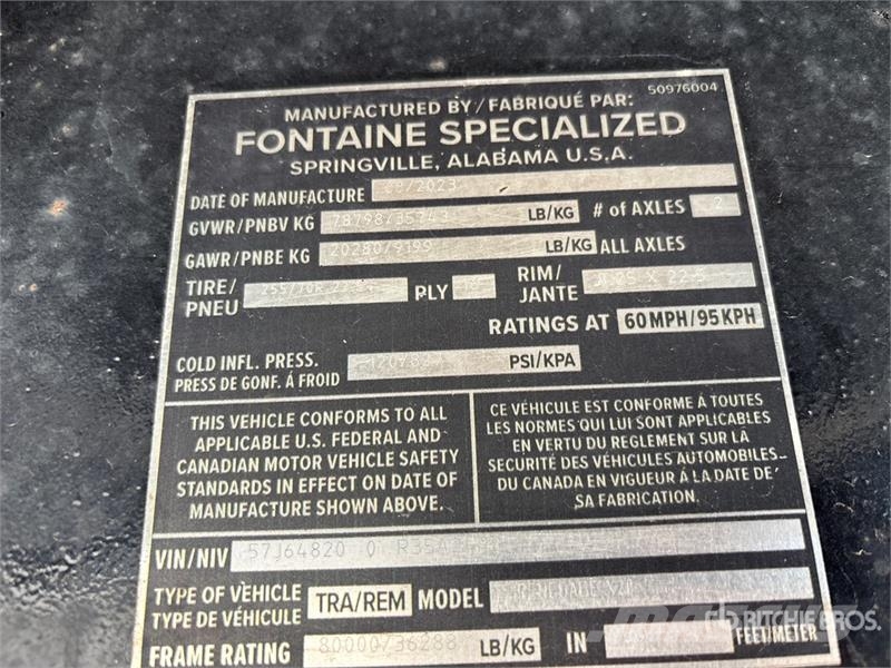 Fontaine Renegade X20 40 ton T/A 29 ft - 50 ft Extendable R لوادر منخفضة