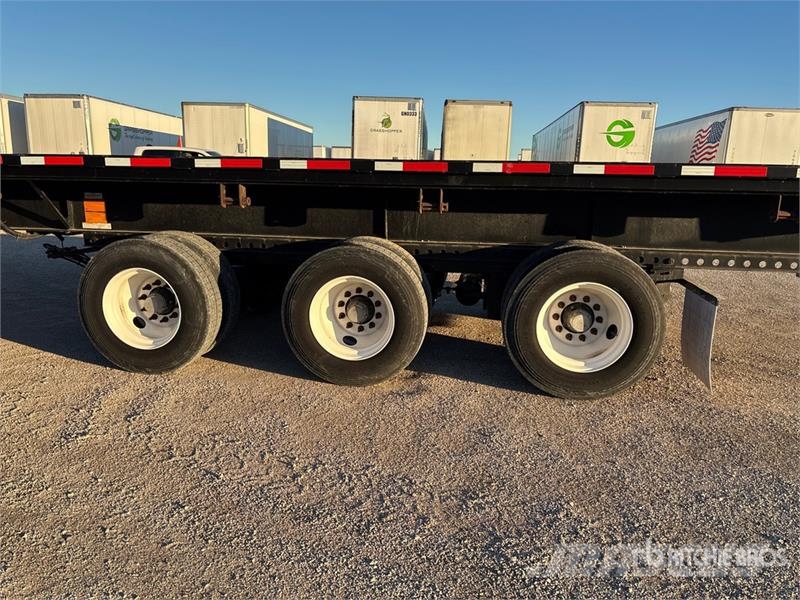 Fontaine Tri/A 53 ft - 90 ft Extendable Flatbed Trailer Platformos / Pakrovimas iš šono