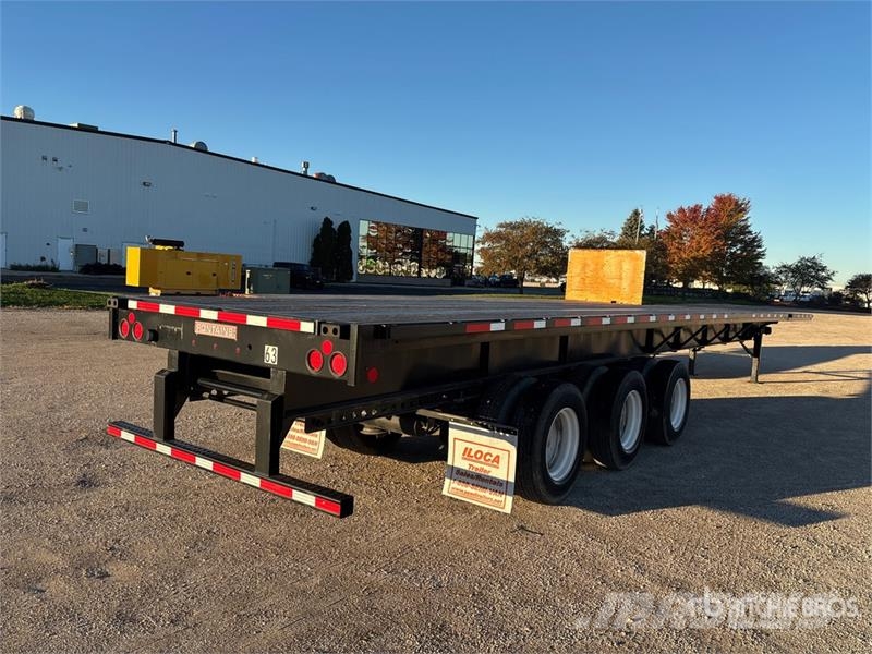 Fontaine Tri/A 53 ft - 90 ft Extendable Flatbed Trailer Platformos / Pakrovimas iš šono