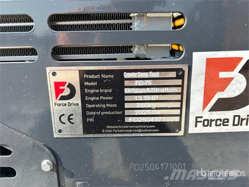 ForceDrive FD-75 Tracked Ride-On Pneumatic Mini Co 其他