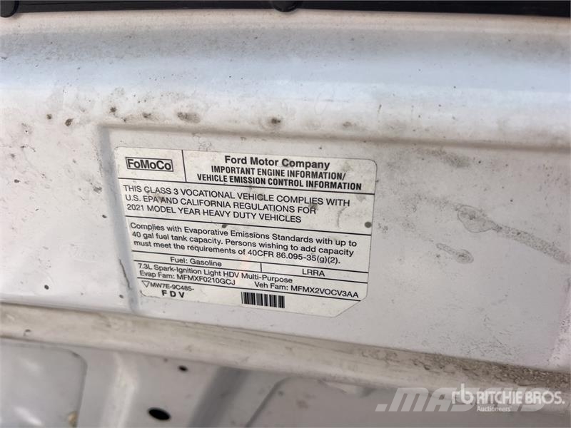 Ford E-350 4x2 Van Truck Sanduk kamioni