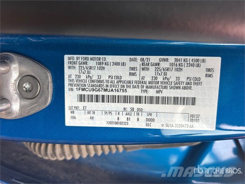 Ford Escape SE AWD SUV Avtomobili
