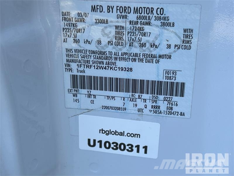 Ford F-150 XL 4x2 Pickup Drugi