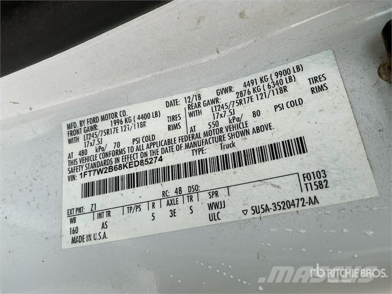 Ford F-250 4x4 Crew Cab Pickup Other