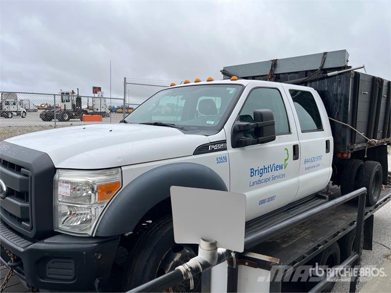 Ford F-450 XL 4x2 Crew Cab Flatbed Dump Truck Billenő teherautók