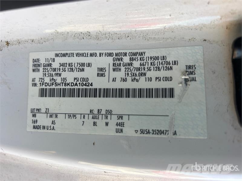 Ford F-550 Truck mounted aerial platforms