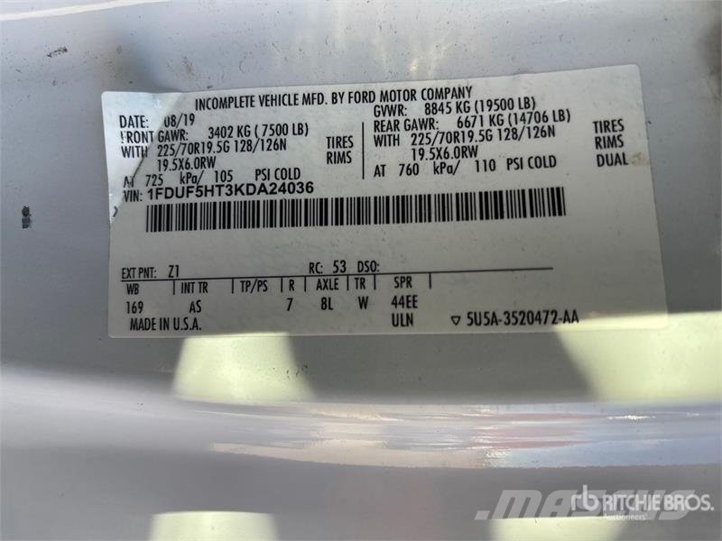 Ford F-550 Camion nacelle