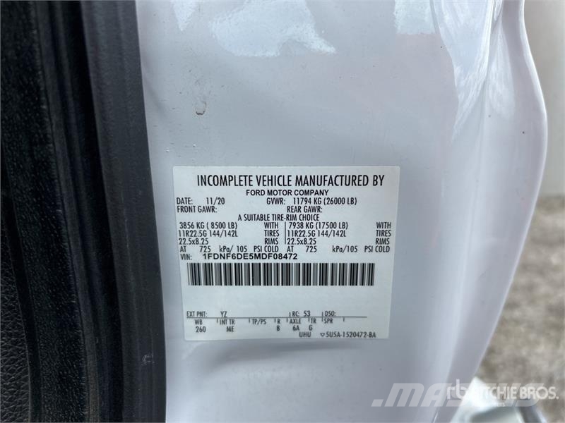 Ford F-650 4x2 Van Truck (Inoperable) Φορτηγά Κόφα