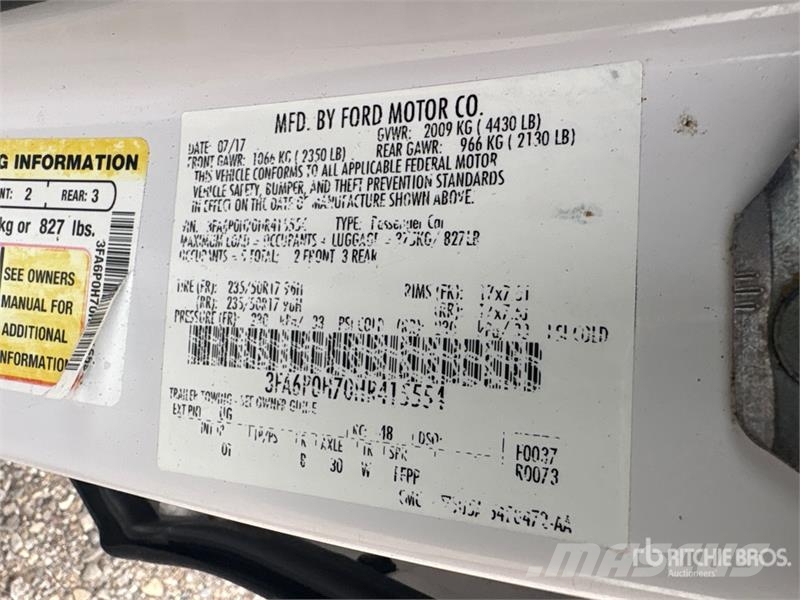 Ford Fusion SE Automobile Cars