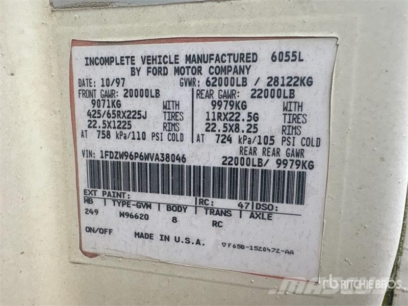 Ford LT9501 10x4 Mixer Truck Concrete trucks