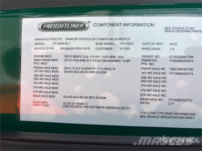 Freightliner Cascadia 126 Vlačilci