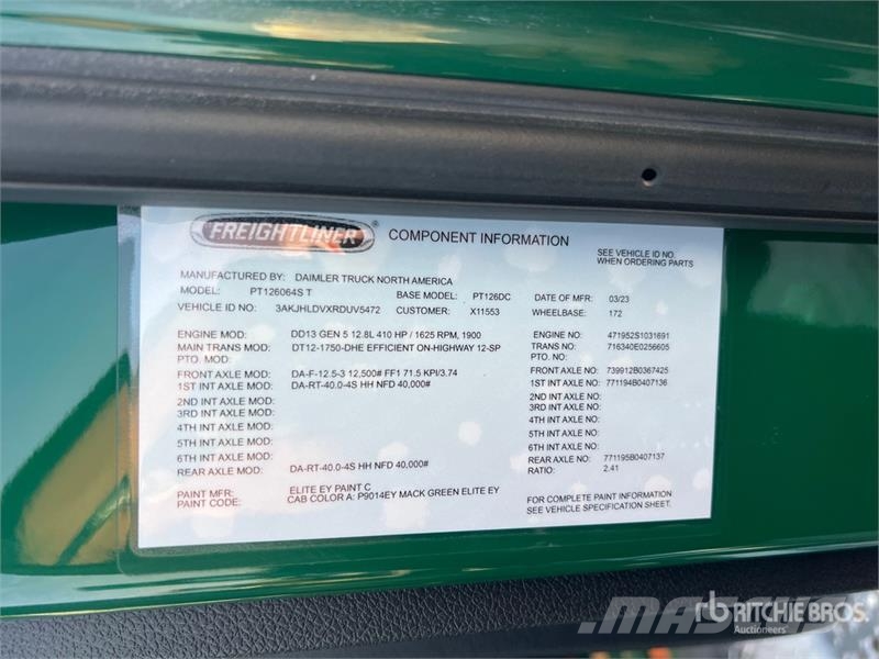 Freightliner Cascadia 126 Седельные тягачи