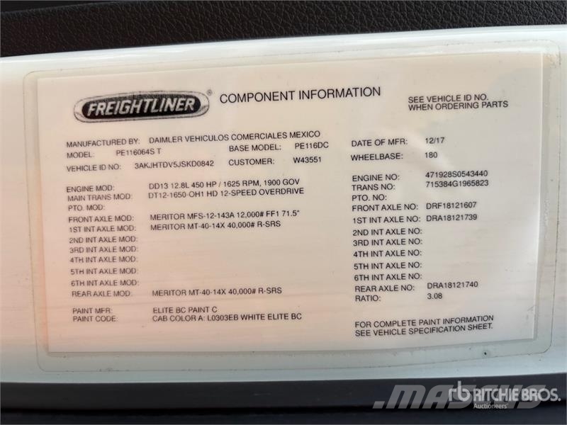 Freightliner Cascadia 116 Prime Movers