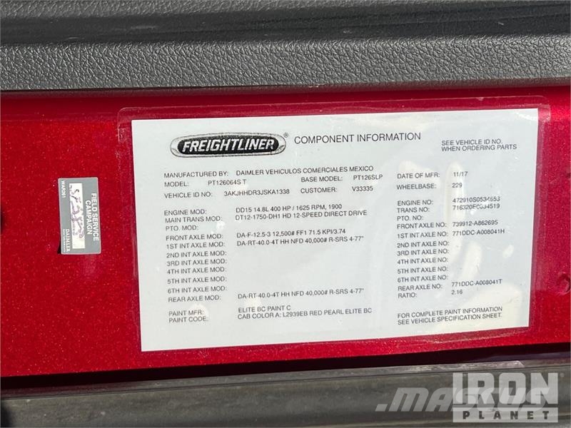 Freightliner Cascadia 126 Vilcēji
