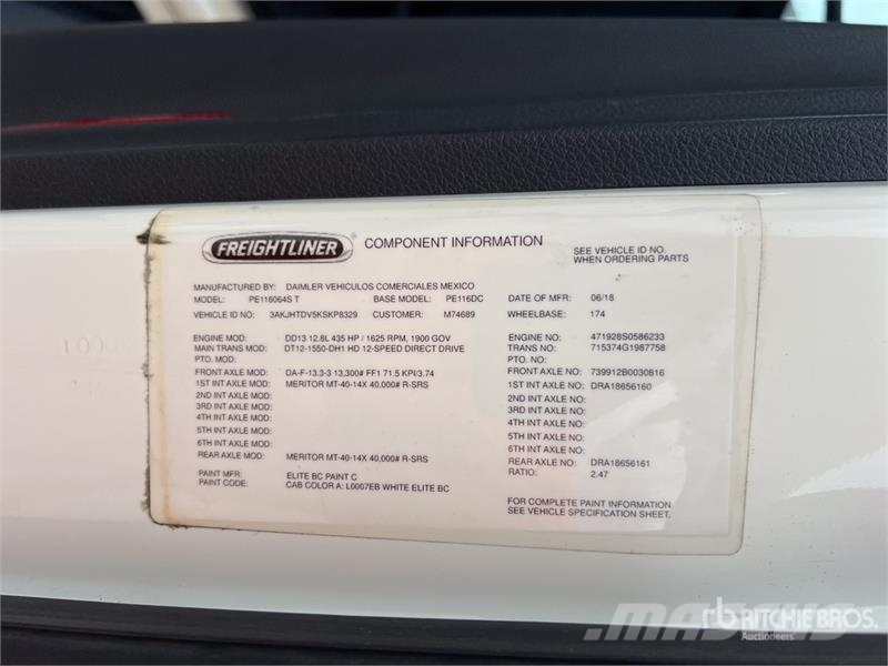 Freightliner Cascadia 116 وحدات الجر