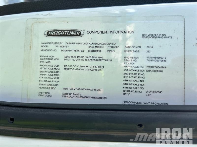 Freightliner Cascadia 126 Trækkere