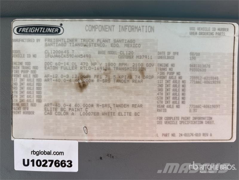 Freightliner Columbia 120 6x4 T/A Day Cab Truck Tractor Motrici e Trattori Stradali