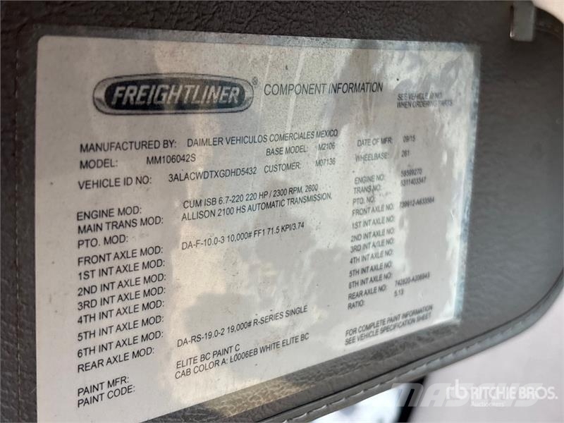 Freightliner M2 106 4x2 Van Truck Camiones caja cerrada