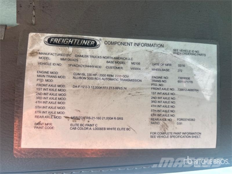Freightliner M2 106 4x2 Rollback Truck Hinausautot