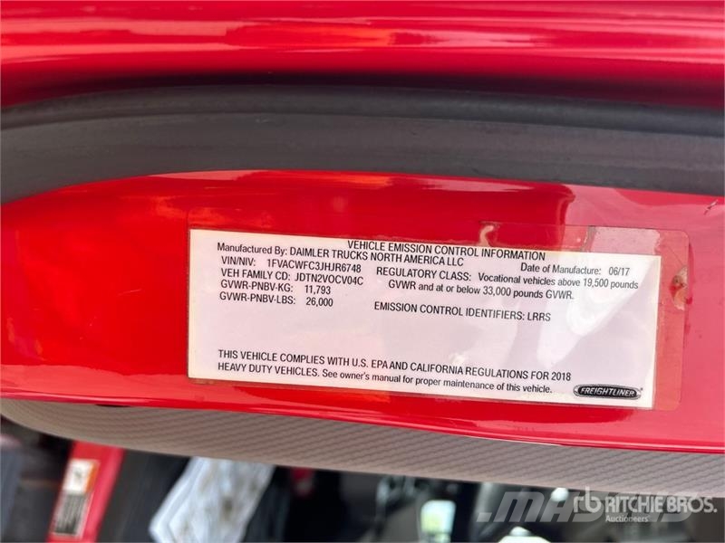 Freightliner M2106 4x2 Van Truck Box trucks