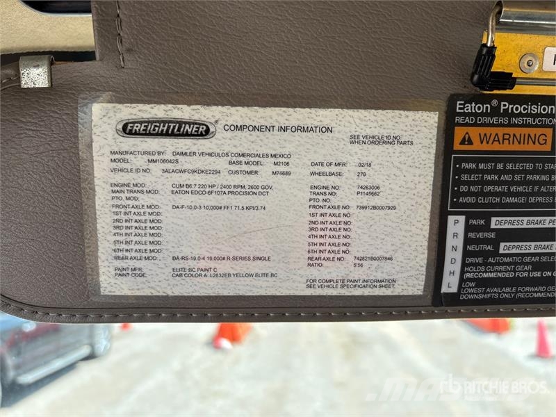 Freightliner M2106 4x2 Van Truck Furgons