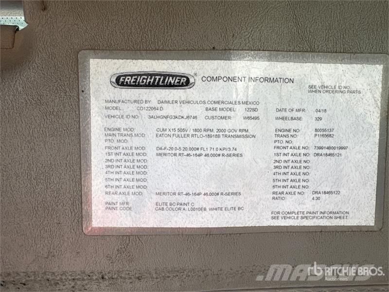 Freightliner SD122 10x4 Tanker Truck Säiliöautot