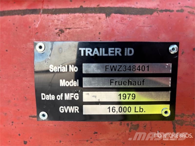 Fruehauf 24 ft T/A Quarter Frame End Dump Trailer Sora- ja kippiperävaunut