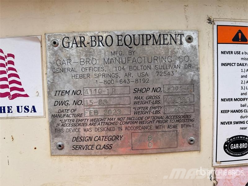 Gar-Bro 4110-LP Concrete Bucket Zubehör