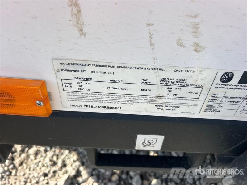 Generac MLT4080KV 8 kW Light Tower Mobiilsed valgustusseadmed