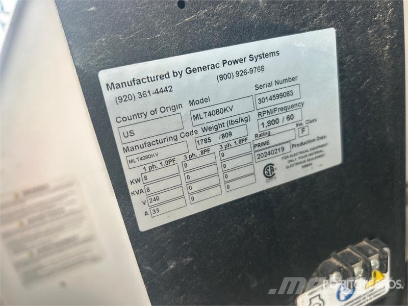 Generac MLT4080KV 8 kW Light Tower Light towers