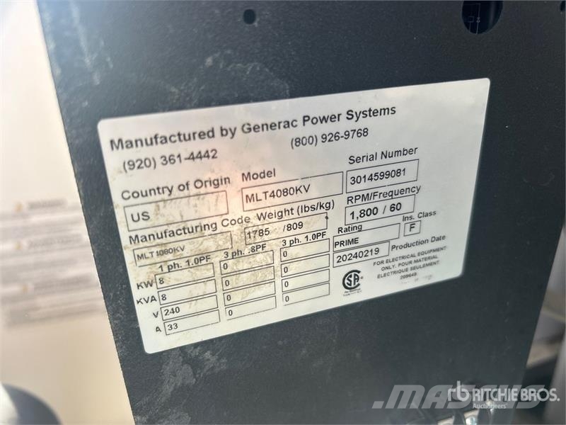 Generac MLT4080KV 8 kW Light Tower Rasvetni stubovi