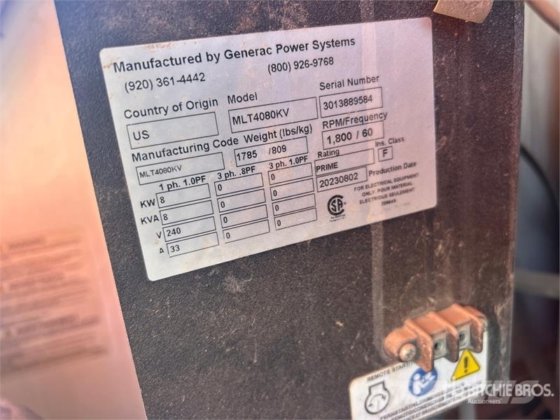 Generac MLT4080KV 8 kW Light Tower Mobiilsed valgustusseadmed