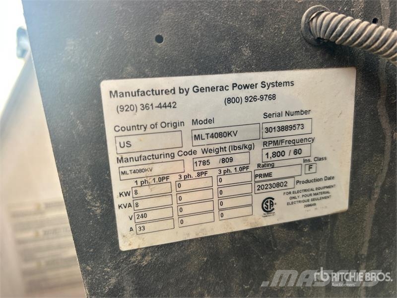 Generac MLT4080KV 8 kW Light Tower Rasvetni stubovi