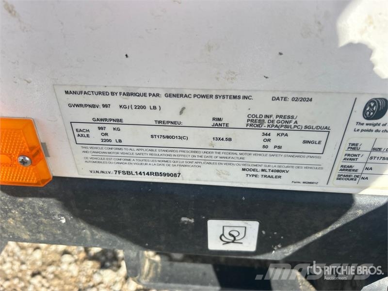 Generac MLT4080KV 8 kW Light Tower Mobiilsed valgustusseadmed