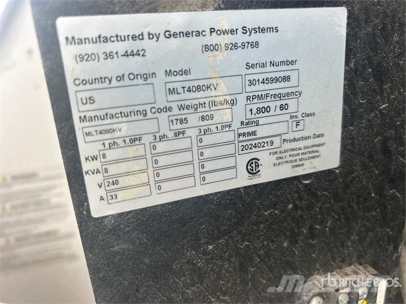 Generac MLT4080KV 8 kW Light Tower Light towers