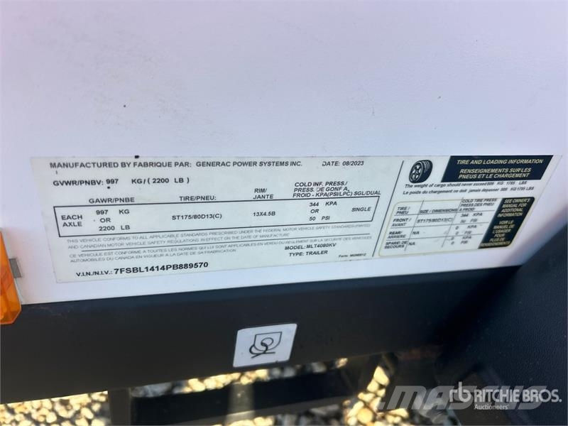Generac MLT4080KV 8 kW Light Tower Lichtmasten