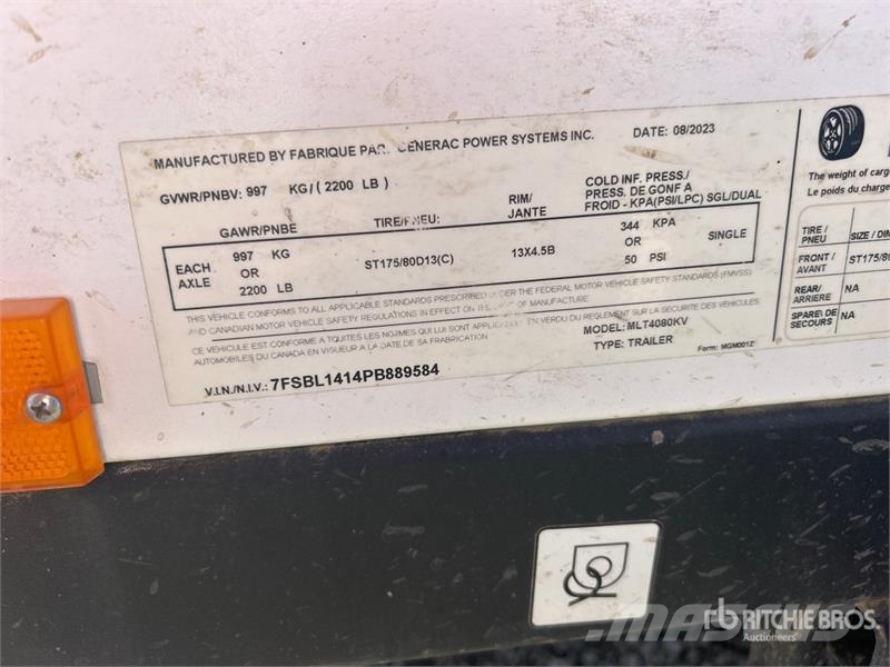 Generac MLT4080KV 8 kW Light Tower Mobiilsed valgustusseadmed