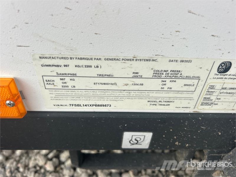 Generac MLT4080KV 8 kW Light Tower Rasvetni stubovi
